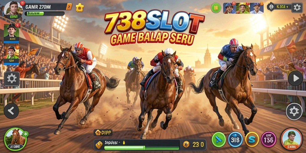 Tampilan gameplay Racing yang menegangkan di 738SLOT.