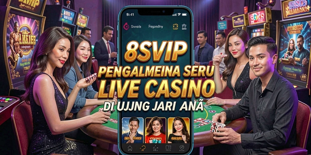 Tampilan dramatis gameplay Live Casino di 8SVIP.