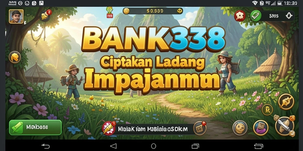 Tampilan gameplay menarik dari BANK338 dengan aktivitas bertani.