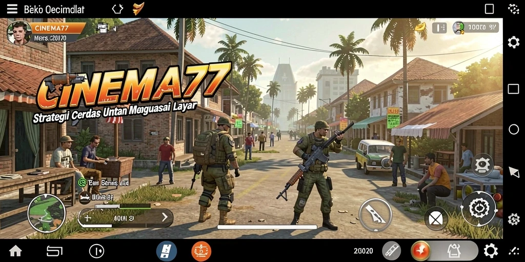 Tangkapan layar gameplay <strong>CINEMA77</strong> menampilkan aksi strategi yang mendebarkan.