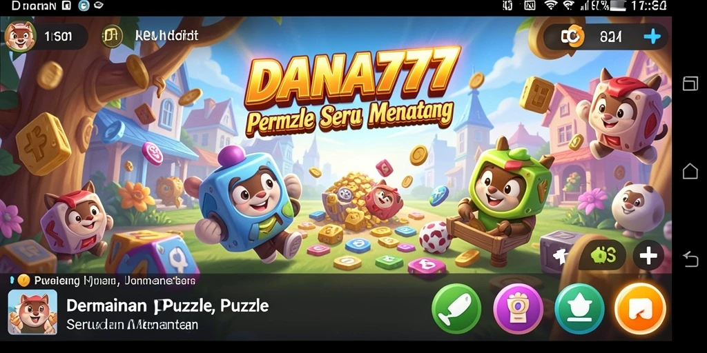 Screenshot gameplay DANA777 yang menunjukkan tantangan Puzzle yang menarik.