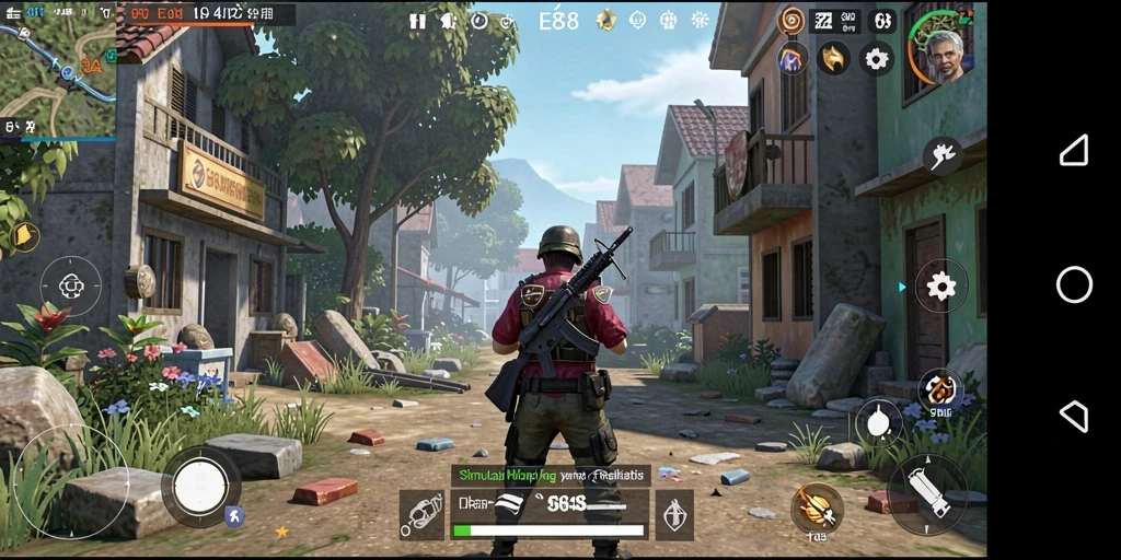 Tampilan gameplay E88 yang realistis dan menarik.