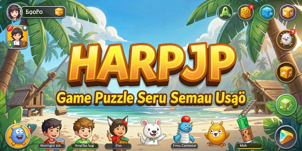 Tampilan gameplay HARAPJP yang menarik dan penuh tantangan Puzzle.