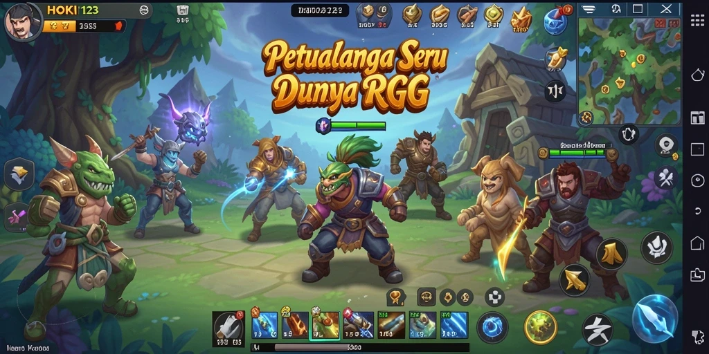 Tampilan gameplay HOKI123 yang menarik dan seru.