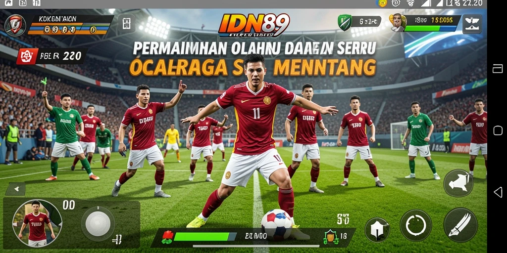Tampilan gameplay <strong>IDN89</strong> yang menegangkan dalam pertandingan olahraga.