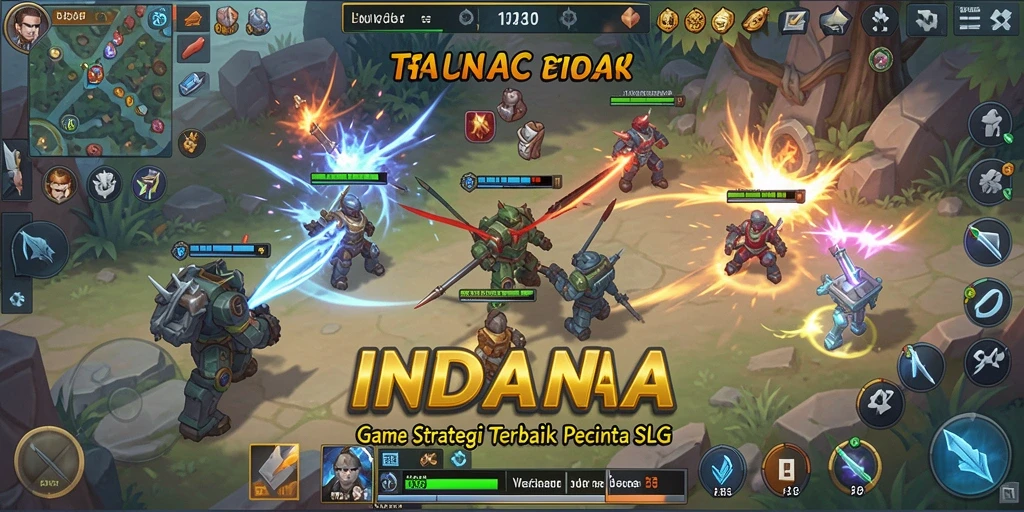 Tampilan gameplay menarik INDAAA dalam genre SLG.
