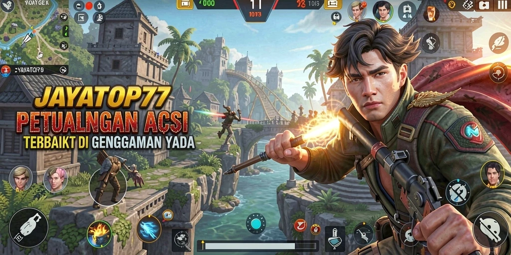 Screenshot utama JAYATOP77 menampilkan aksi mendebarkan dalam gameplay.