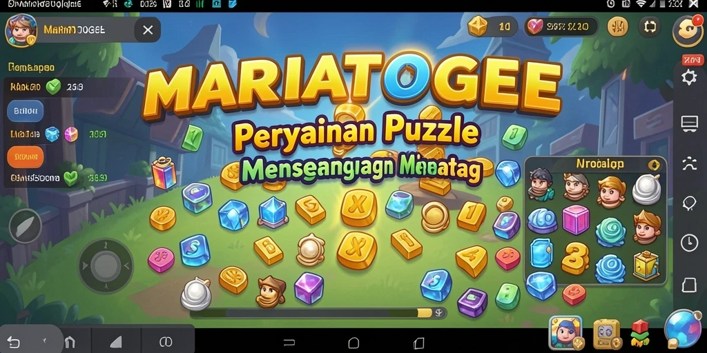 Screenshot gameplay MARIATOGEL menampilkan tantangan puzzle yang seru dan menarik.