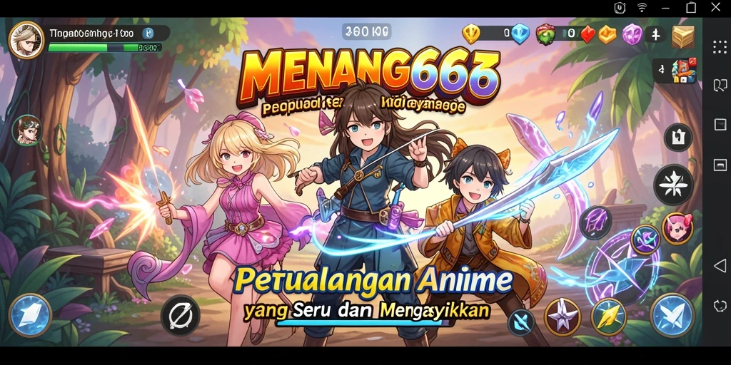 Gameplay seru dari MENANG666 yang penuh aksi Anime.