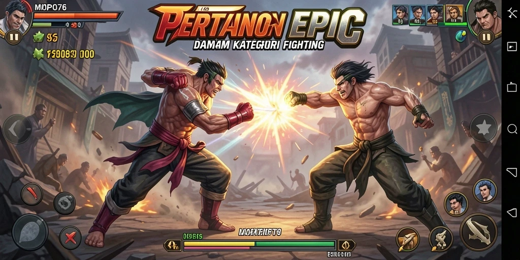 Tampilan menarik dari gameplay intens dalam MPO76.