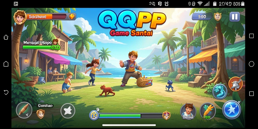 Gameplay QQRP yang menyenangkan dan penuh warna.
