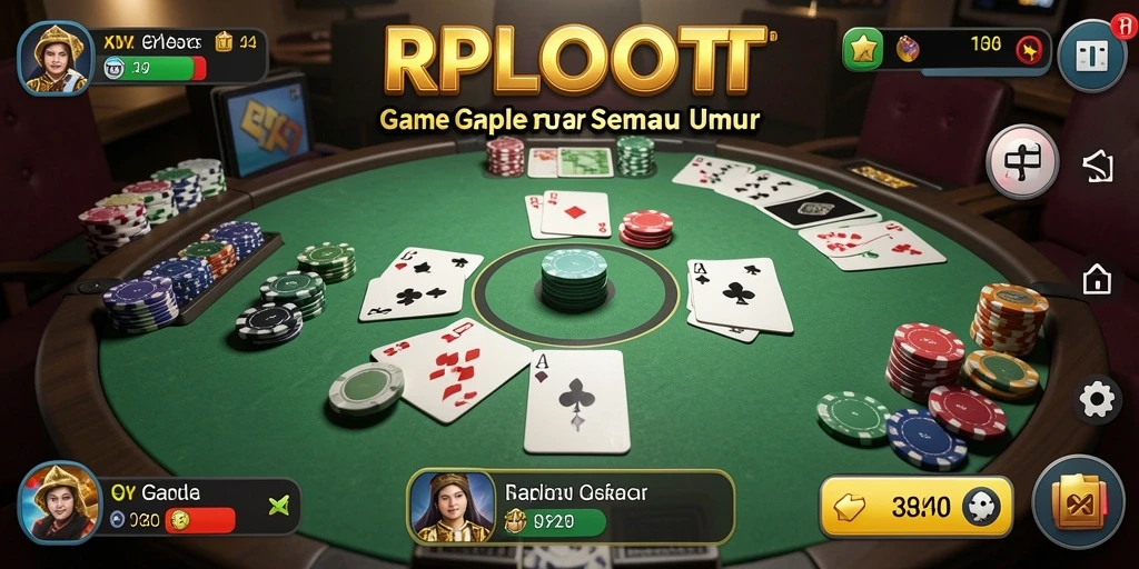 Tampilan gameplay seru dalam permainan Gaple RPLOOT.