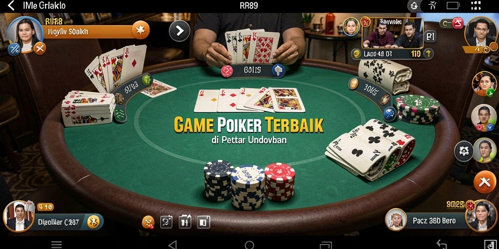 Tampilan menarik gameplay poker RR89 yang penuh aksi.