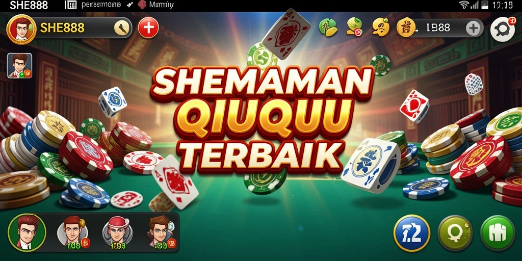 Screenshot gameplay SHE888 menampilkan keseruan permainan QiuQiu.