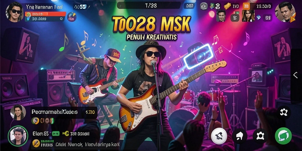 Screenshots TO288 menampilkan pengalaman gameplay musik yang seru.